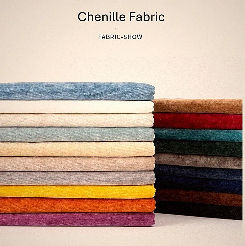 Chenille Upholstery Cushion Curtain Sofa Armchair Soft Finishing fabric